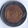 Монета 100 динаров. 2010 год, Алжир.