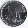 Монета 20 тойа. 2009 год, Папуа-Новая Гвинея.