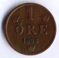 Монета 1 эре. 1898 год, Швеция.