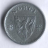 Монета 10 эре. 1945 год, Норвегия.