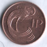 Монета 1 пенни. 1978 год, Ирландия.