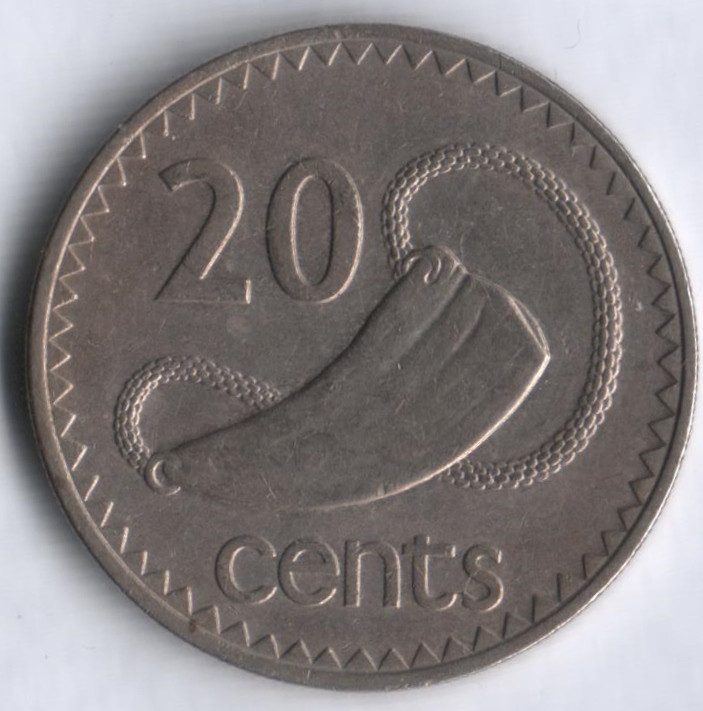 20 центов. 1981 год, Фиджи.