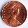 Монета 1 цент. 1981 год, Фиджи. FAO.