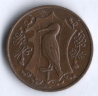 Монета 1 пенни. 1985 год, Остров Мэн.