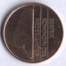 Монета 5 центов. 1986 год, Нидерланды.