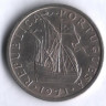 Монета 5 эскудо. 1971 год, Португалия.