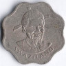Монета 10 центов. 1975 год, Свазиленд. FAO.