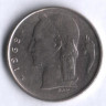 Монета 1 франк. 1968 год, Бельгия (Belgique).
