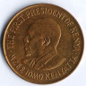 Монета 10 центов. 1975 год, Кения.