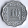 Монета 10 пайсов. 1988 год, Пакистан.
