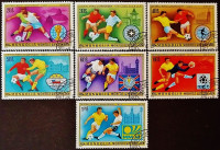 Набор почтовых марок (7 шт.). "Чемпионат мира по футболу - Аргентина`1978". 1978 год, Монголия. Набор почтовых марок (7 шт.). "Чемпионат мира по футболу - Аргентина`1978". 1978 год, Монголия.