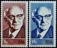 Набор марок (2 шт.). "Инаугурация президента Дидерихса". 1975 год, Южная Африка. Набор марок (2 шт.). "Инаугурация президента Дидерихса". 1975 год, Южная Африка.
