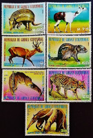Набор почтовых марок (7 шт.). "Животные Южной Америки". 1977 год, Экваториальная Гвинея. Набор почтовых марок (7 шт.). "Животные Южной Америки". 1977 год, Экваториальная Гвинея.
