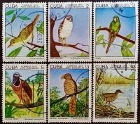 Набор почтовых марок (6 шт.). "Местные птицы". 1975 год, Куба. Набор почтовых марок (6 шт.). "Местные птицы". 1975 год, Куба.