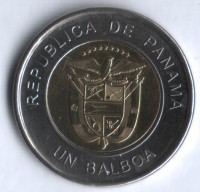 Монета 1 бальбоа. 2011 год, Панама. Монета 1 бальбоа. 2011 год, Панама.
