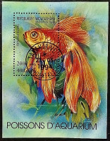 Мини-блок. "Рыбы". 1994 год, Мадагаскар. Мини-блок. "Рыбы". 1994 год, Мадагаскар.